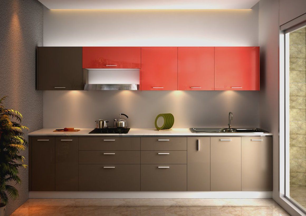 طراحی کابینت مدرن و رنگی برای آشپزخانه